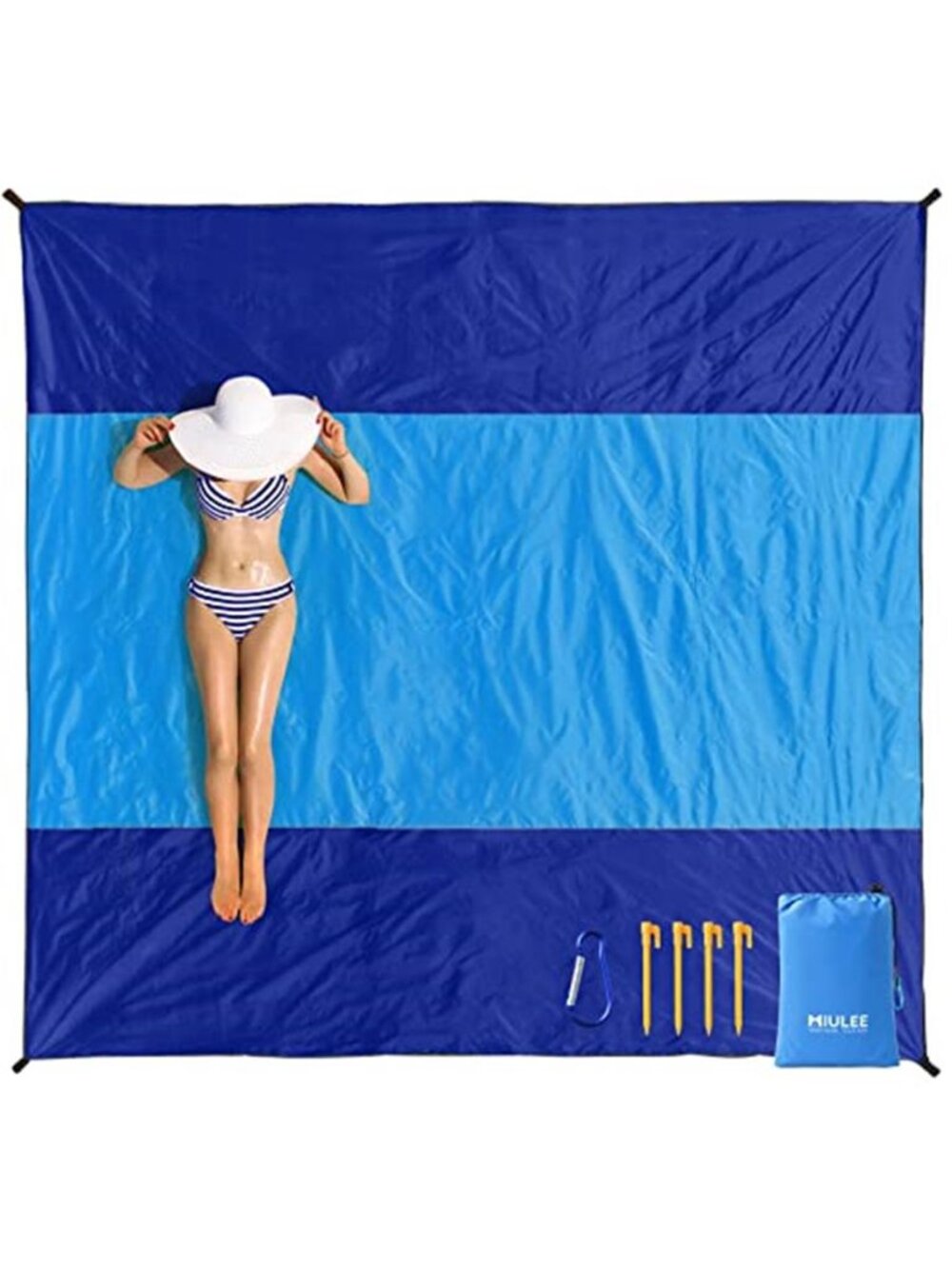 Oversized Beach Blanket Waterproof Sandproof Picnic Camping Mat Outdoor 110x114